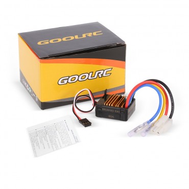 ESC CONTROLADOR GOOLRC PROGRAMÁVEL PARA AUTOMODELOS E CRAWLER 60A - 1060 RM7740